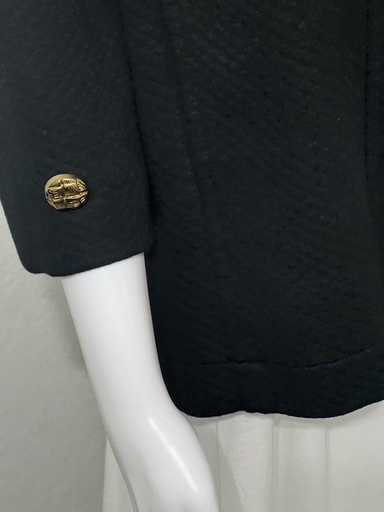 Juicy Couture Vintage Black Gold Button Jacket L